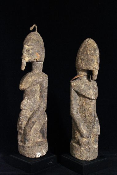 Dogon Couple Encrusted