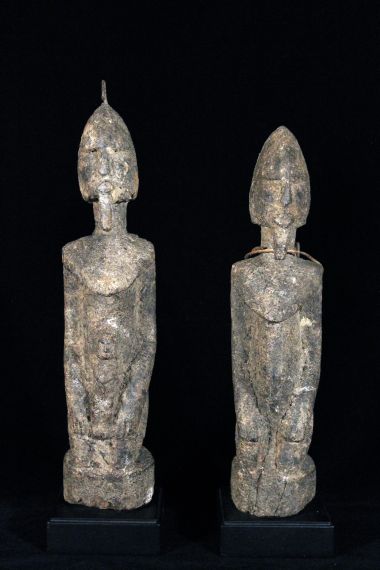 Dogon Couple Encrusted