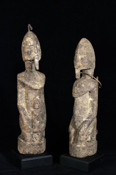Dogon Couple Encrusted