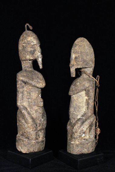 Dogon Couple Encrusted
