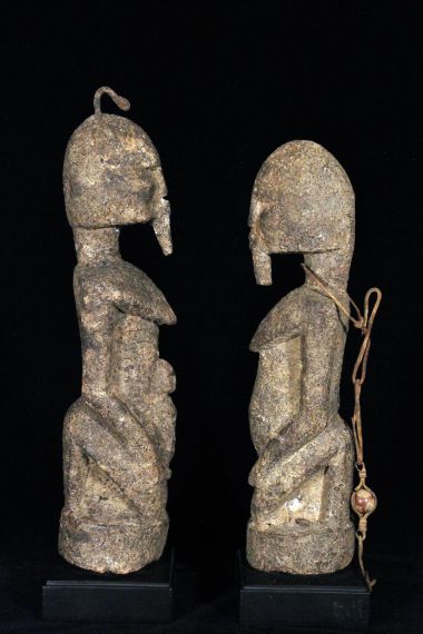 Dogon Couple Encrusted